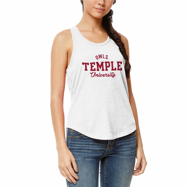 ꡼åȥ ǥ T ȥåץ Temple Owls League Collegiate Wear Women's Intramural Racerback Tank Top White