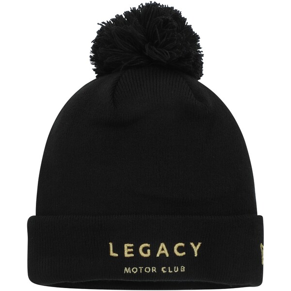 ニューエラ メンズ 帽子 アクセサリー LEGACY Motor Club New Era Cuffed Knit Hat with Pom Black