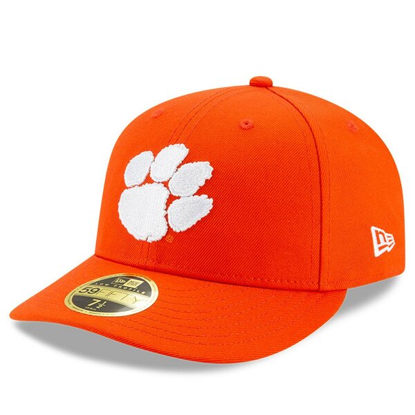 ニューエラ メンズ 帽子 アクセサリー Clemson Tigers New Era Basic Low Profile 59FIFTY Fitted Hat Orange