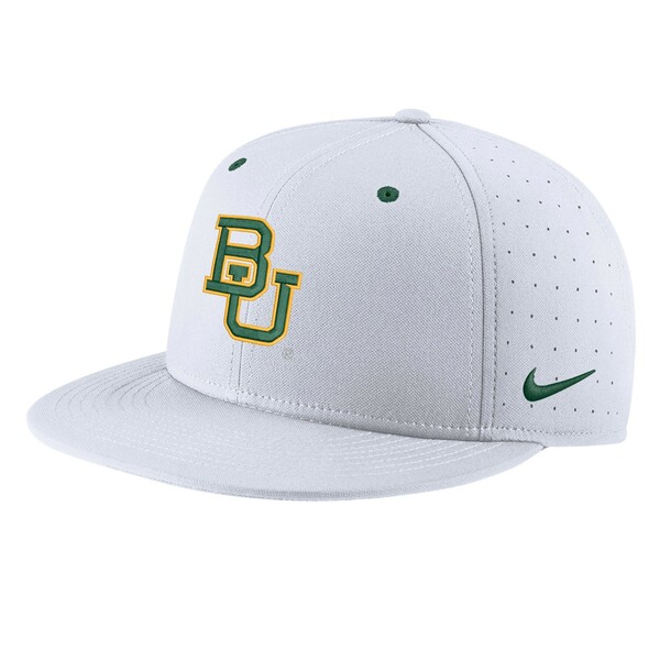 楽天astyナイキ メンズ 帽子 アクセサリー Baylor Bears Nike Aero True Baseball Performance Fitted Hat White