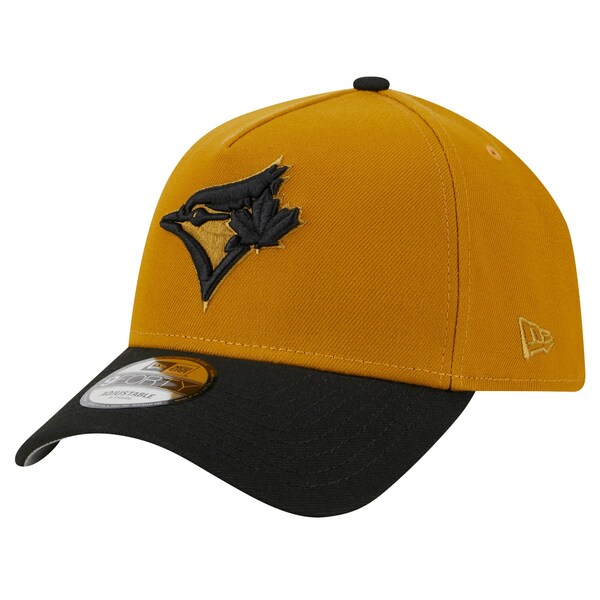 ニューエラ メンズ 帽子 アクセサリー Toronto Blue Jays New Era Rustic AFrame 9FORTY Adjustable Hat Gold/Black