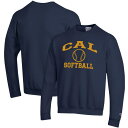 チャンピオン メンズ パーカー・スウェットシャツ アウター Cal Bears Champion Softball Icon Crewneck Pullover Sweatshirt Navy