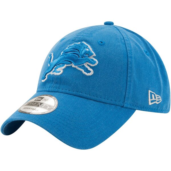 ニューエラ メンズ 帽子 アクセサリー Detroit Lions New Era Logo Core Classic 2.0 9TWENTY Adjustable Hat Blue