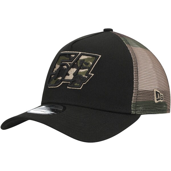 ニューエラ メンズ 帽子 アクセサリー Ty Gibbs New Era AFrame Trucker 9FORTY Snapback Hat Black/Camo