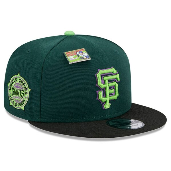 ニューエラ メンズ 帽子 アクセサリー San Francisco Giants New Era Sour Apple Big League Chew Flavor Pack 9FIFTY Snapback Hat Green/ Black