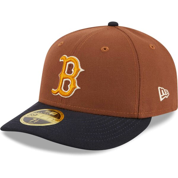 ニューエラ メンズ 帽子 アクセサリー Boston Red Sox New Era Tiramisu Low Profile 59FIFTY Fitted Hat Brown