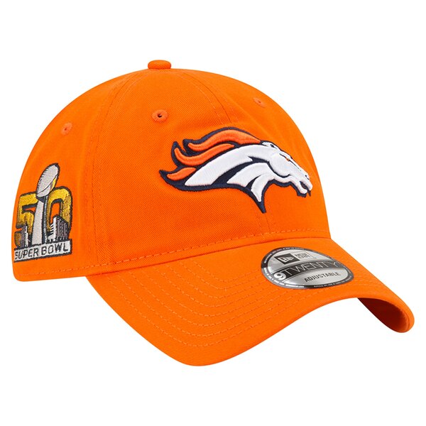 ニューエラ メンズ 帽子 アクセサリー Denver Broncos New Era Distinct 9TWENTY Adjustable Hat Orange