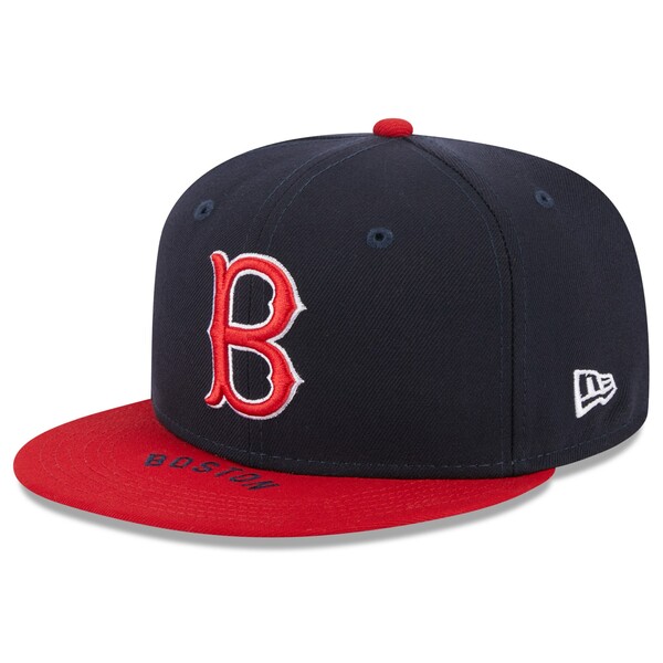 j[G Y Xq ANZT[ Boston Red Sox New Era On Deck 59FIFTY Fitted Hat Navy/Red