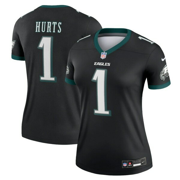 ナイキ レディース ユニフォーム トップス Jalen Hurts Philadelphia Eagles Nike Women's Legend Jersey Black