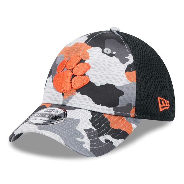 ニューエラ メンズ 帽子 アクセサリー Clemson Tigers New Era Active 39THIRTY Flex Hat Camo/Black