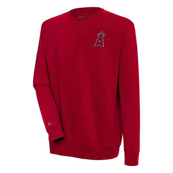 アンティグア メンズ パーカー スウェットシャツ アウター Los Angeles Angels Antigua Victory Pullover Sweatshirt Red