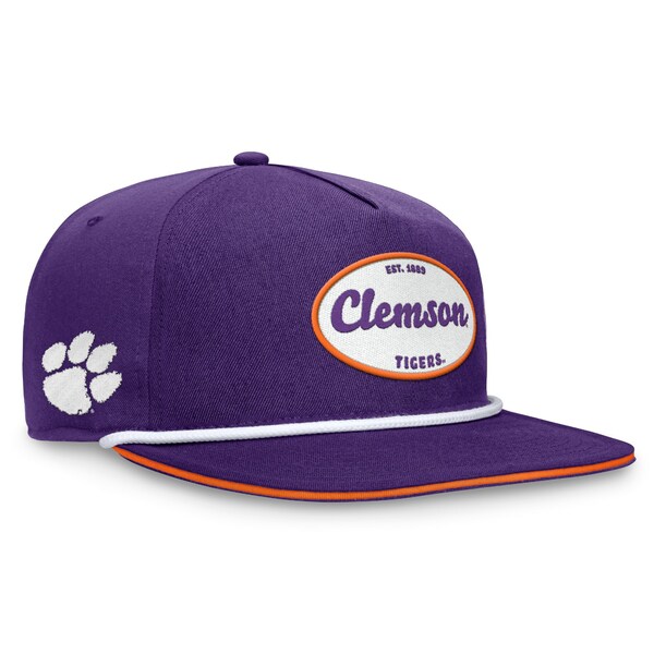 トップ・オブ・ザ・ワールド メンズ 帽子 アクセサリー Clemson Tigers Top of the World Iron Golfer Adjustable Hat Purple