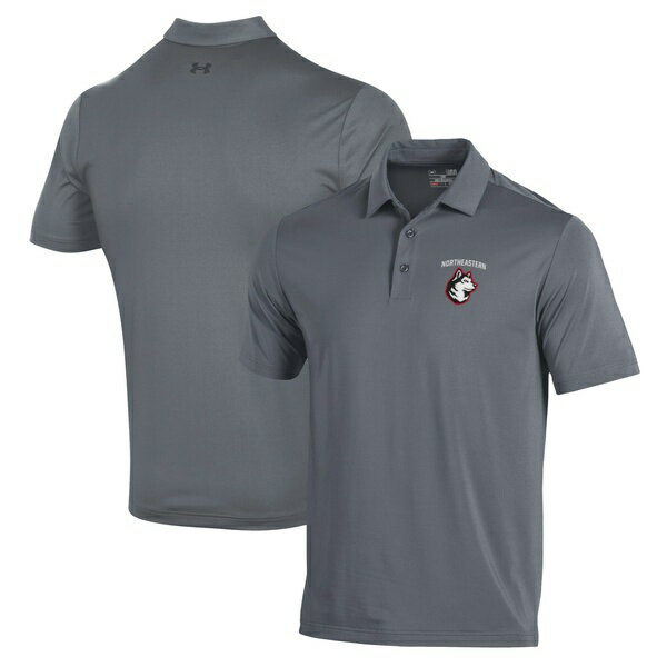 A_[A[}[ Y |Vc gbvX Northeastern Huskies Under Armour Performance Polo Gray