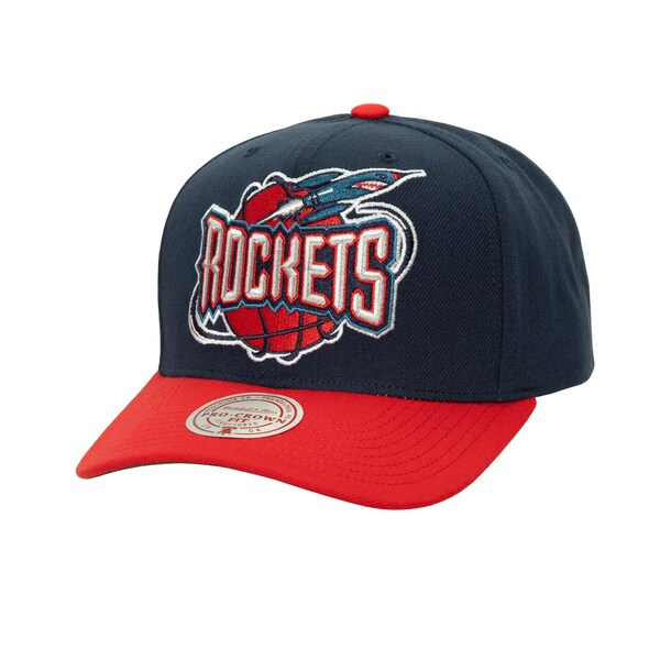 ミッチェル&ネス メンズ 帽子 アクセサリー Houston Rockets Mitchell & Ness Soul XL Logo Pro Crown Snapback Hat Navy/Red