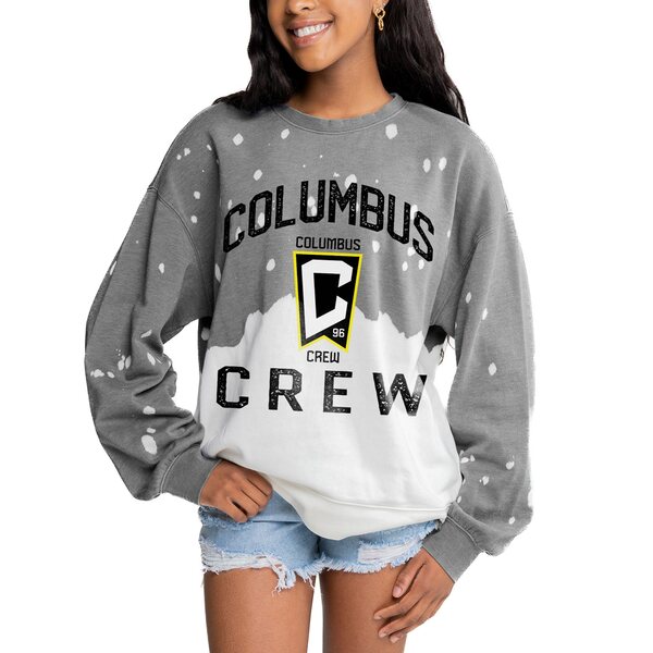 ǥ ǥ ѡåȥ  Columbus Crew Gameday Couture Women's Twice As Nice Pullover Sweatshirt Gray