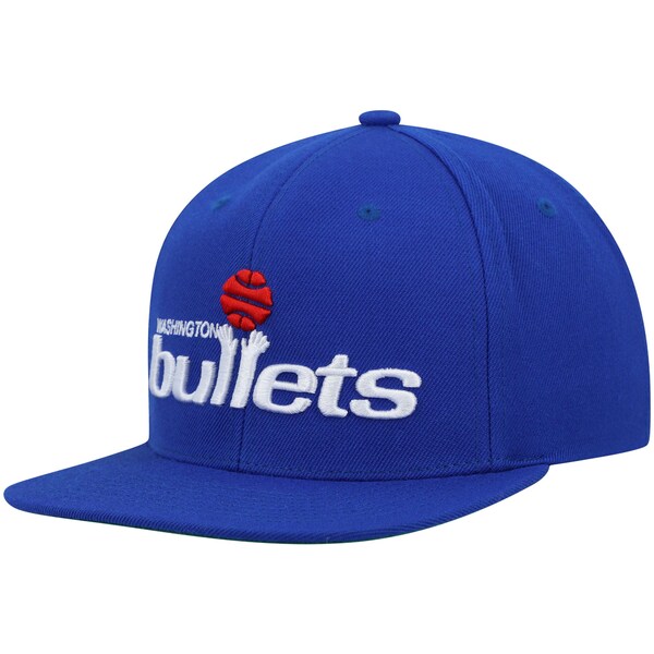 ミッチェル＆ネス ミッチェル&ネス メンズ 帽子 アクセサリー Washington Bullets Mitchell & Ness Hardwood Classics Team Ground 2.0 Snapback Hat Blue