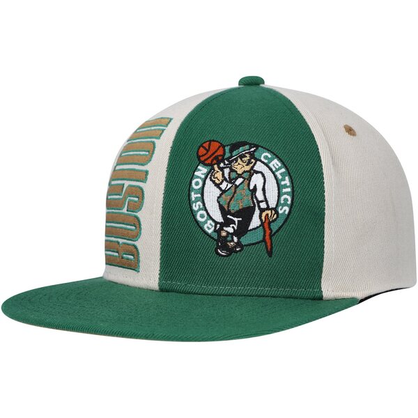 ミッチェル＆ネス ミッチェル&ネス メンズ 帽子 アクセサリー Boston Celtics Mitchell & Ness Hardwood Classics Pop Snapback Hat Cream