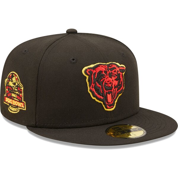 ニューエラ メンズ 帽子 アクセサリー Chicago Bears New Era Cobra Kai 59FIFTY Fitted Hat Black