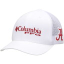 楽天astyコロンビア メンズ 帽子 アクセサリー Alabama Crimson Tide Columbia Collegiate PFG Flex Hat White