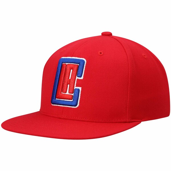 ミッチェル＆ネス ミッチェル&ネス メンズ 帽子 アクセサリー LA Clippers Mitchell & Ness Ground 2.0 Snapback Hat Red