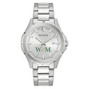 uo Y rv ANZT[ William & Mary Tribe Bulova Stainless Steel Classic Sport Watch -