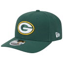 ニューエラ レディース 帽子 アクセサリー New Era Men's Green Bay Packers Green 970 Adjustable Stretch-Snap Hat -(4)