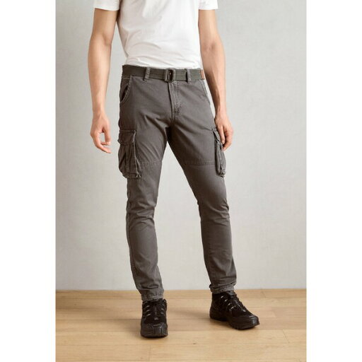 インディコーデ ジーンズ メンズ カジュアルパンツ ボトムス WILLIAM - Cargo trousers - raven インディコーデ ジーンズ メンズ カジュアルパンツ ボトムス WILLIAM - Cargo trousers - raven
