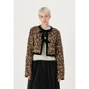 シスタージュン レディース ニット&セーター アウター LEOPARD CARDIGAN - Cardigan - brown
