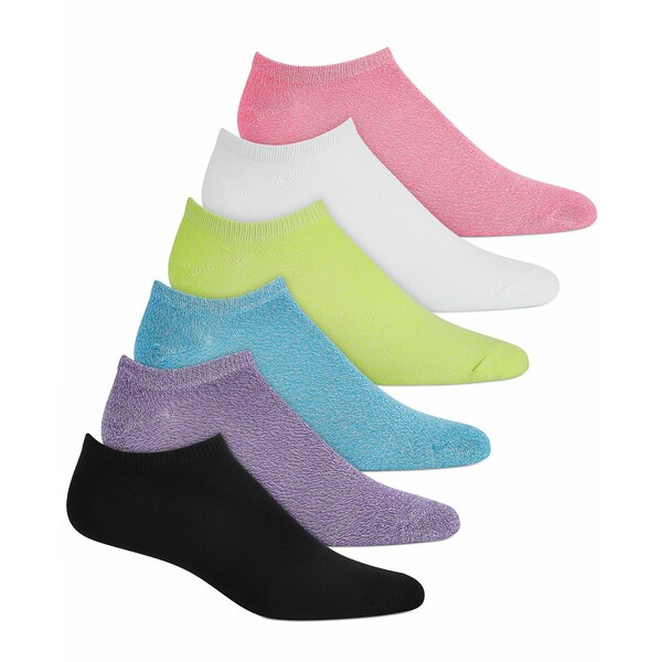 q[ fB[X C A_[EFA 6 Pack Super-Soft Liner Socks Neon Assorted