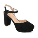 ジャーニーコレクション レディース パンプス シューズ Women 039 s Roslynn Platform Heels Black