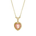 2028 fB[X lbNXE`[J[Ey_ggbv ANZT[ Resin Pink Cameo Heart Necklace Orange