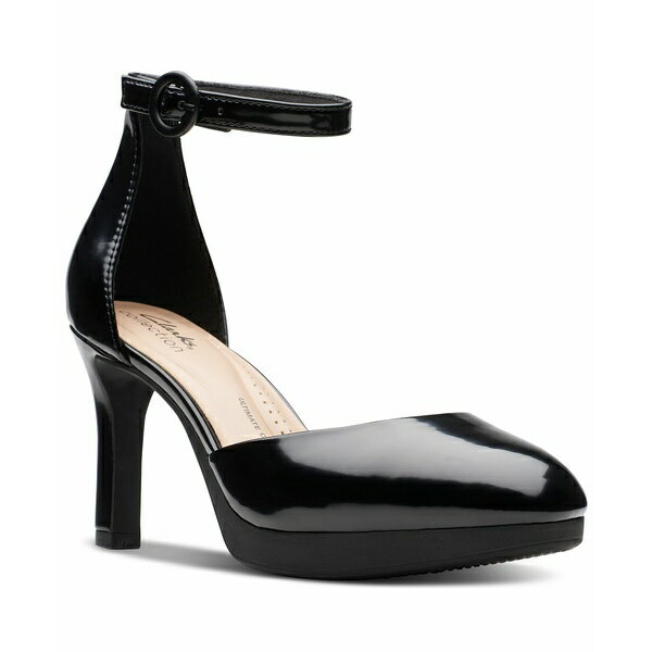 クラークス クラークス レディース パンプス シューズ Women's Ambyr 2 Cove Ankle-Strap Platform Pumps Black