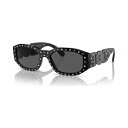 ヴェルサーチ ヴェルサーチ レディース サングラス＆アイウェア アクセサリー Unisex Biggie Sunglasses, VE436153 Black 1