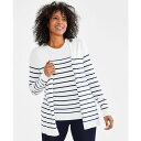 スタイルアンドコー レディース ニット セーター アウター Women 039 s Striped Cardigan Sweater, Created for Macy 039 s Shiitake