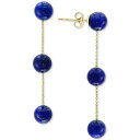 楽天astyエフィー コレクション レディース ピアス＆イヤリング アクセサリー EFFY® Lapis Lazuli （6mm） Triple Drop Earrings in 14k Gold Lapis Lazuli