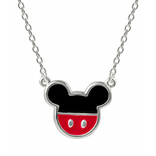 fBYj[ fB[X lbNXE`[J[Ey_ggbv ANZT[ Mickey Mouse Enamel Pendant Necklace in Sterling Silver, 16