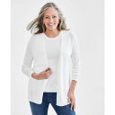 スタイルアンドコー レディース ニット セーター アウター Women 039 s Open Front Cardigan Sweater, Created for Macy 039 s Winter White