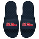 アイスライド メンズ サンダル シューズ Ole Miss Rebels ISlide Primary Logo Slide Sandals Navy