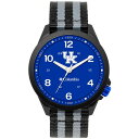 RrA Y rv ANZT[ Kentucky Wildcats Columbia Crestview 3Hand Date Nylon Strap Watch Black