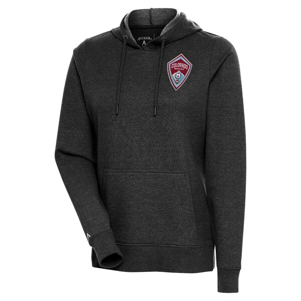 アンティグア レディース パーカー・スウェットシャツ アウター Colorado Rapids Antigua Women's Logo Action Pullover Hoodie Heather Black