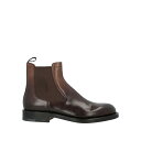 【送料無料】 サントーニ メンズ ブーツ シューズ Ankle boots Dark brown