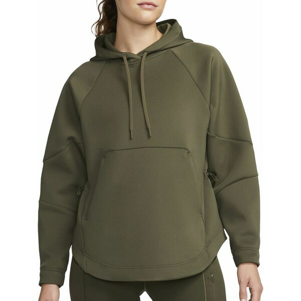 ナイキ レディース パーカー・スウェットシャツ アウター Nike Women's Dri-FIT Prima Pullover Training Hoodie Cargo Khaki