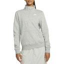 ナイキ レディース パーカー・スウェットシャツ アウター Nike Women's Sportswear 1/2 Zip Club Fleece Sweatshirt Dk Grey Heather