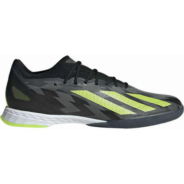 アディダス レディース サッカー スポーツ adidas X Crazyfast Injection.1 Indoor Soccer Shoes Black/Yellow 1