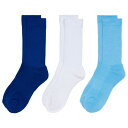 DSG Y C A_[EFA DSG Adult Fashion Crew Socks - 3 Pack Blue/White