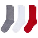 DSG Y C A_[EFA DSG Adult Fashion Crew Socks - 3 Pack Red/White