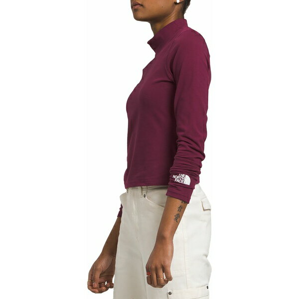 m[XtFCX fB[X Vc gbvX The North Face Women's Long Sleeve Evolution Fitted Mock Neck Boysenberry