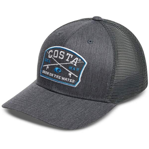 コスタデルマール メンズ 帽子 アクセサリー Costa Del Mar Men's Spinners Trucker Hat Black Heather