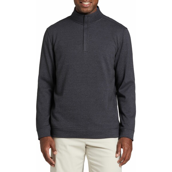 륿ء   ȥåץ Walter Hagen Men's Performance 11 Midweight 1/4 Zip Golf Pullover Black Heather