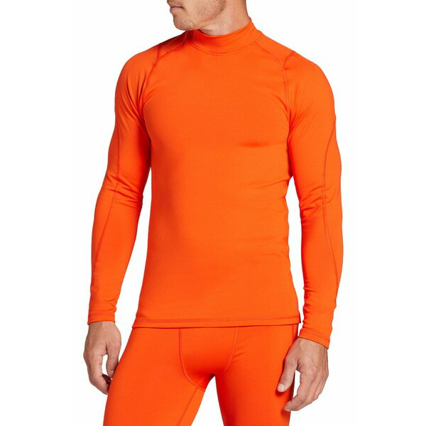 DSG Y Vc gbvX DSG Men's Cold Weather Compression Mock Neck Long Sleeve Shirt Light Orange